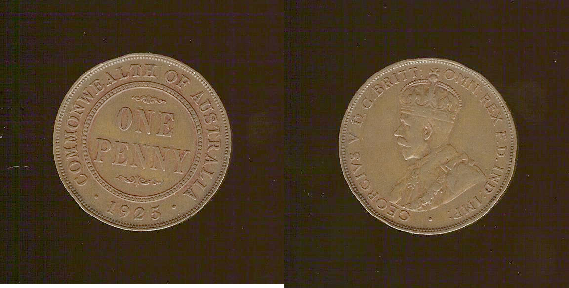AUSTRALIE 1 Penny Georges V 1925 TTB